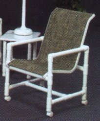 PVC Sling Castor Chair