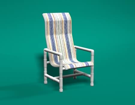 PVC Sling High Back Chair